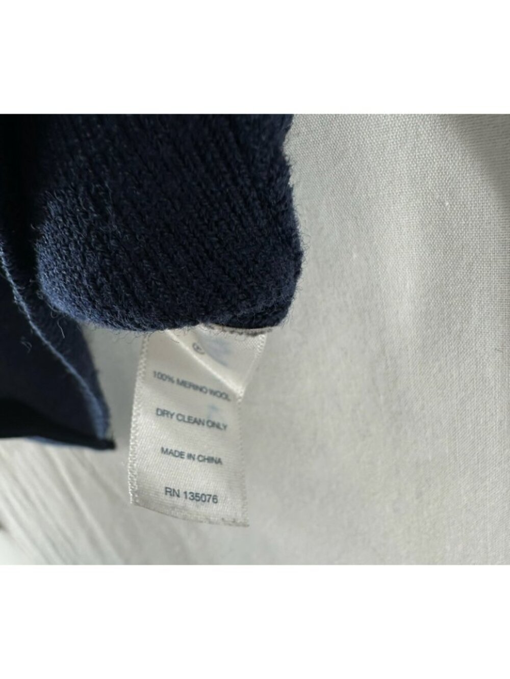 C. Wonder Merino Wool Cardigan Sweater Womens 2XS Button Up V-Neck Cropped Blue - Picture 8 of 8